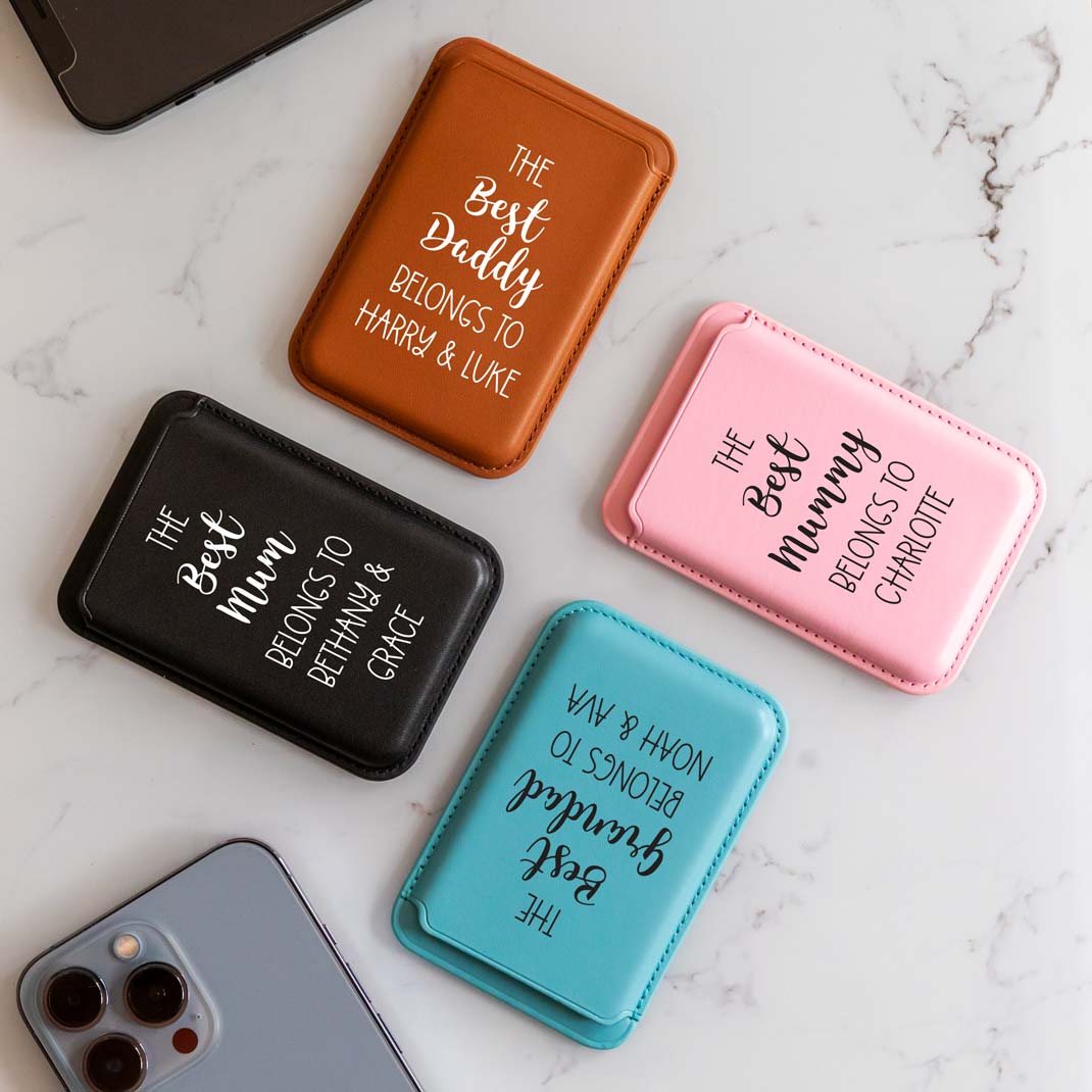 Personalised Best Dad or Mum Belongs To MagSafe Wallet