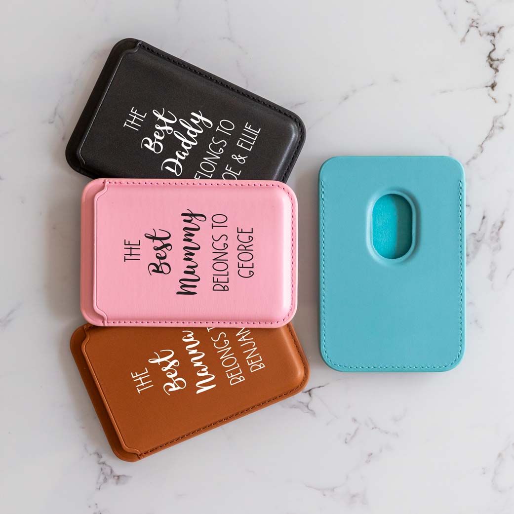 Personalised Best Dad or Mum Belongs To MagSafe Wallet