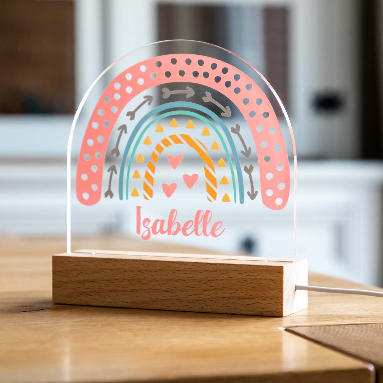 Personalised Rainbow LED Light