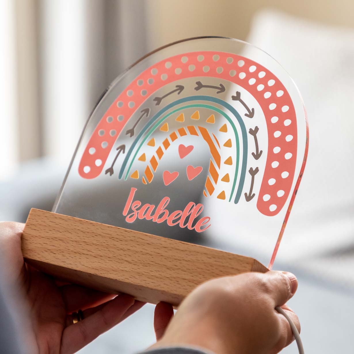 Personalised Rainbow LED Light