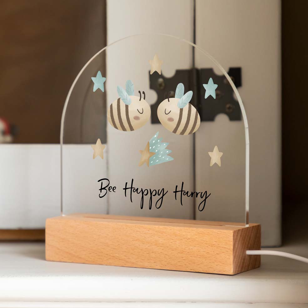 Personalised Bee Night Light