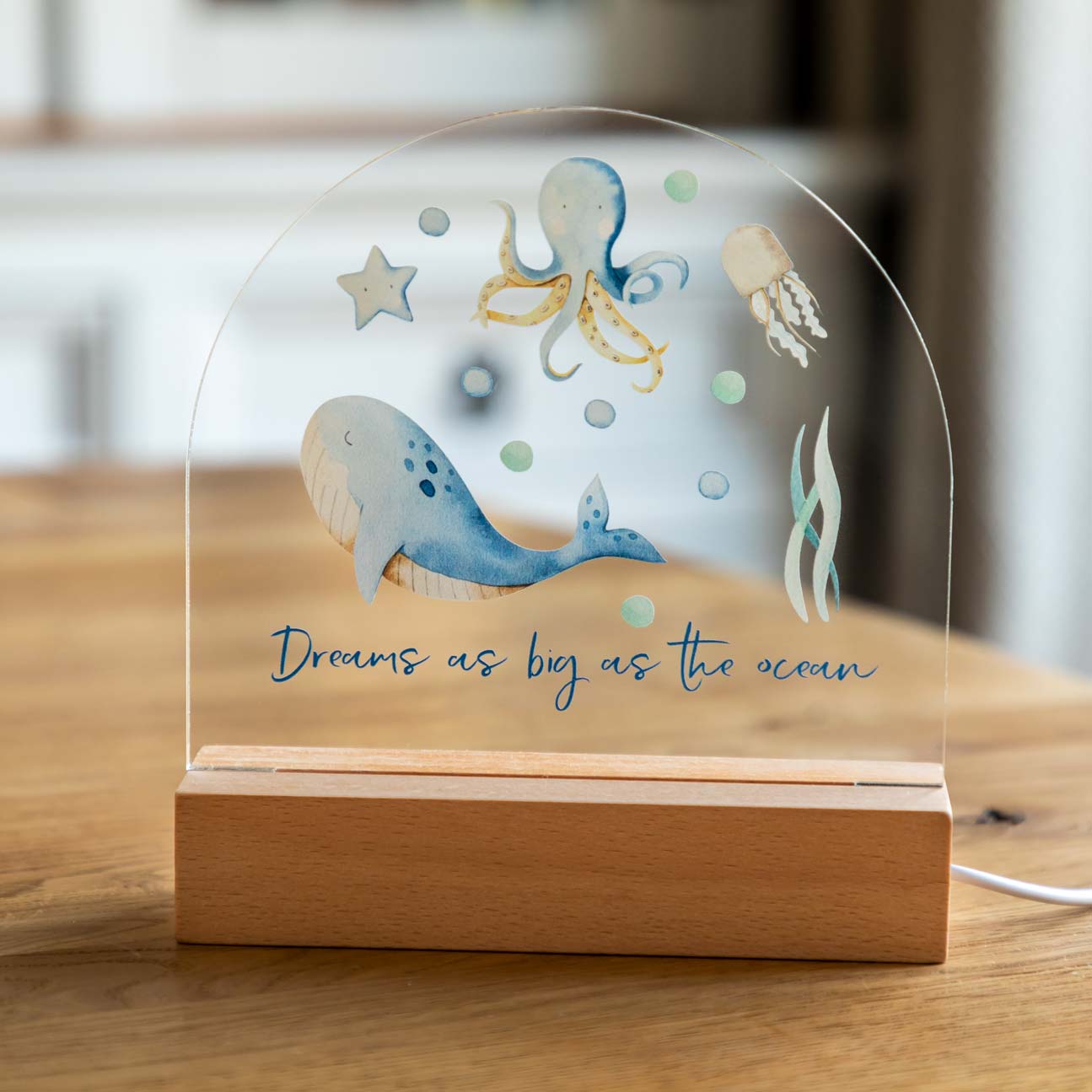 Personalised Night Light Under The Sea