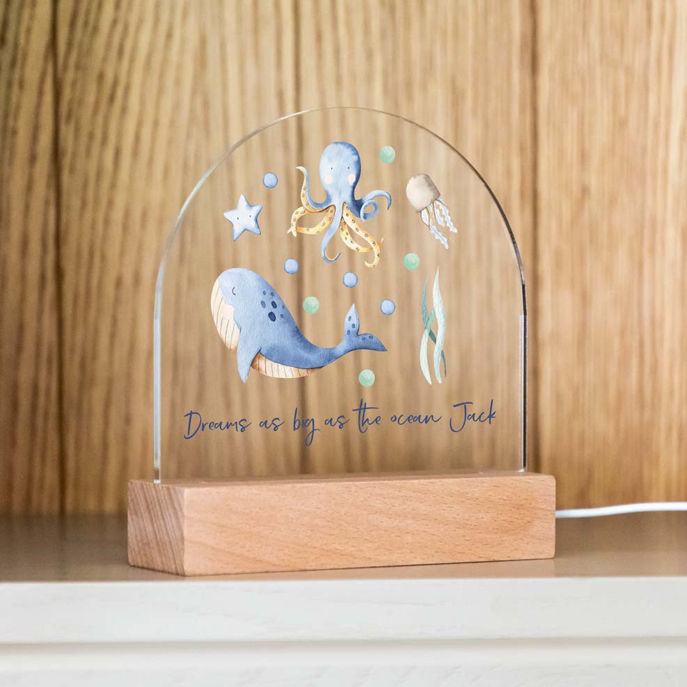 Personalised Night Light Under The Sea