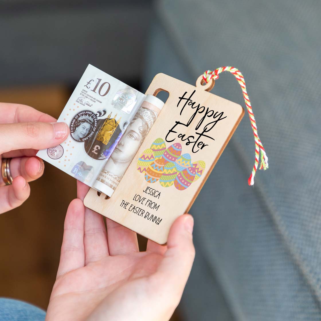 Personalised Easter Egg Money Holder Gift