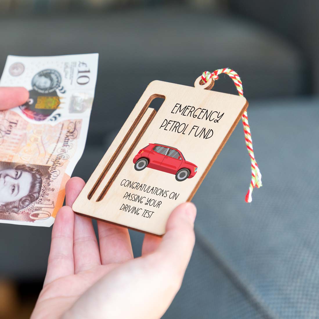 Personalised Driving Lessons Fund Money Gift Holder