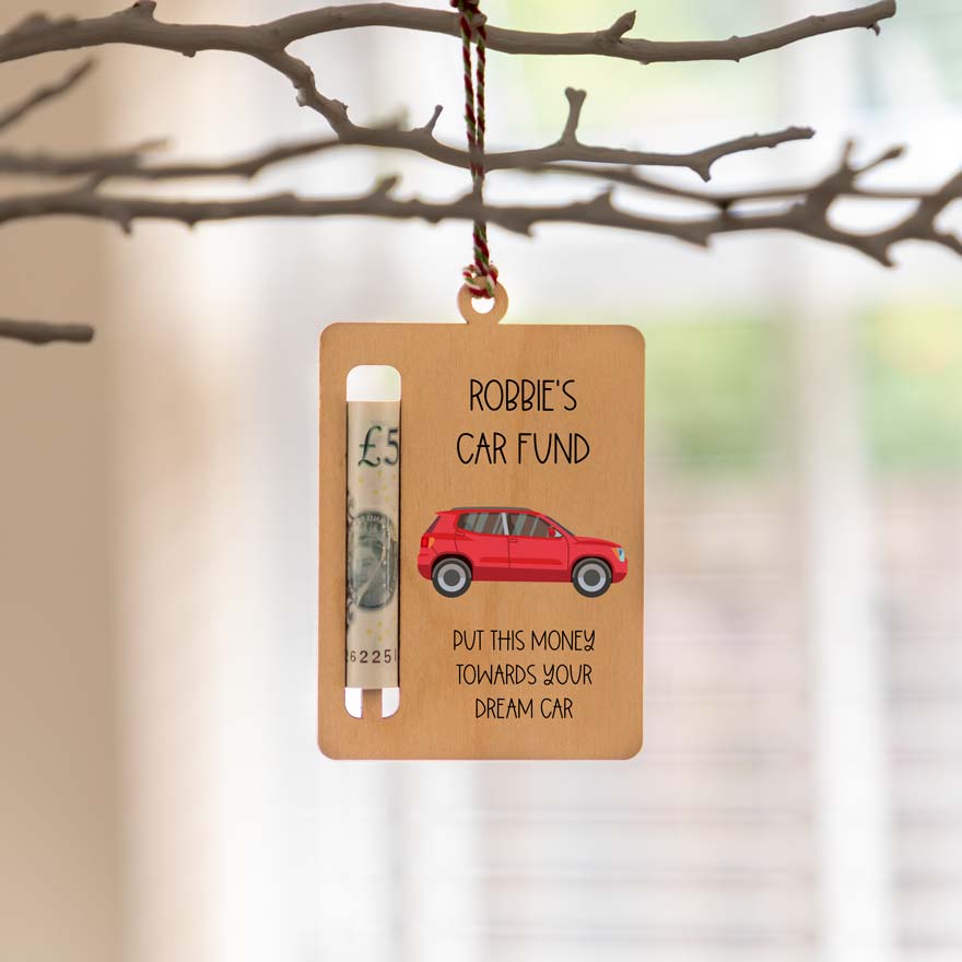 Personalised Driving Lessons Fund Money Gift Holder