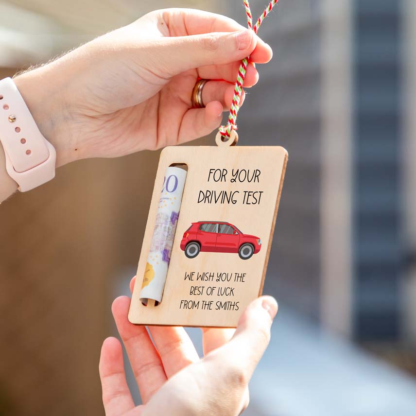 Personalised Driving Lessons Fund Money Gift Holder