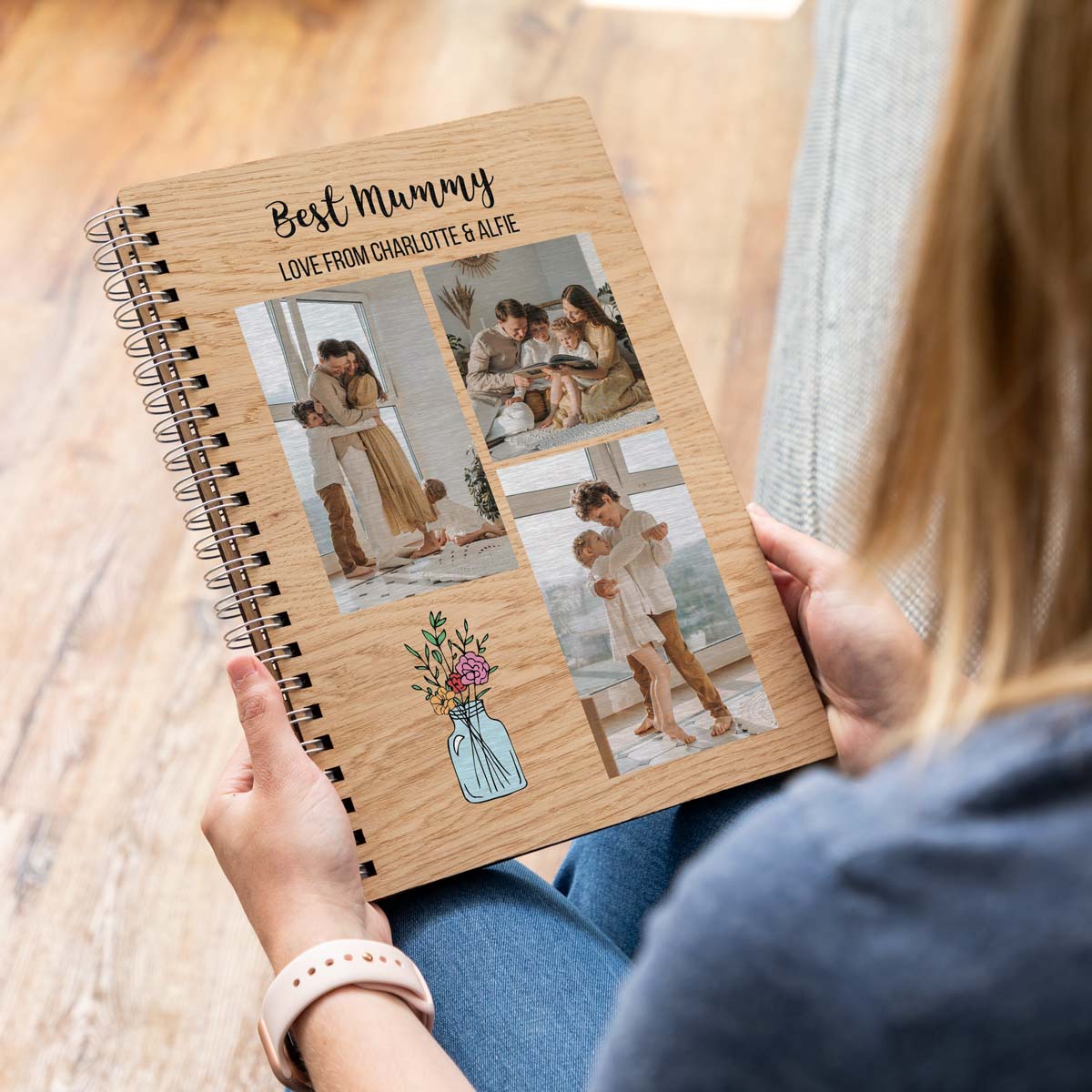 Personalised photo notebook A4 portrait