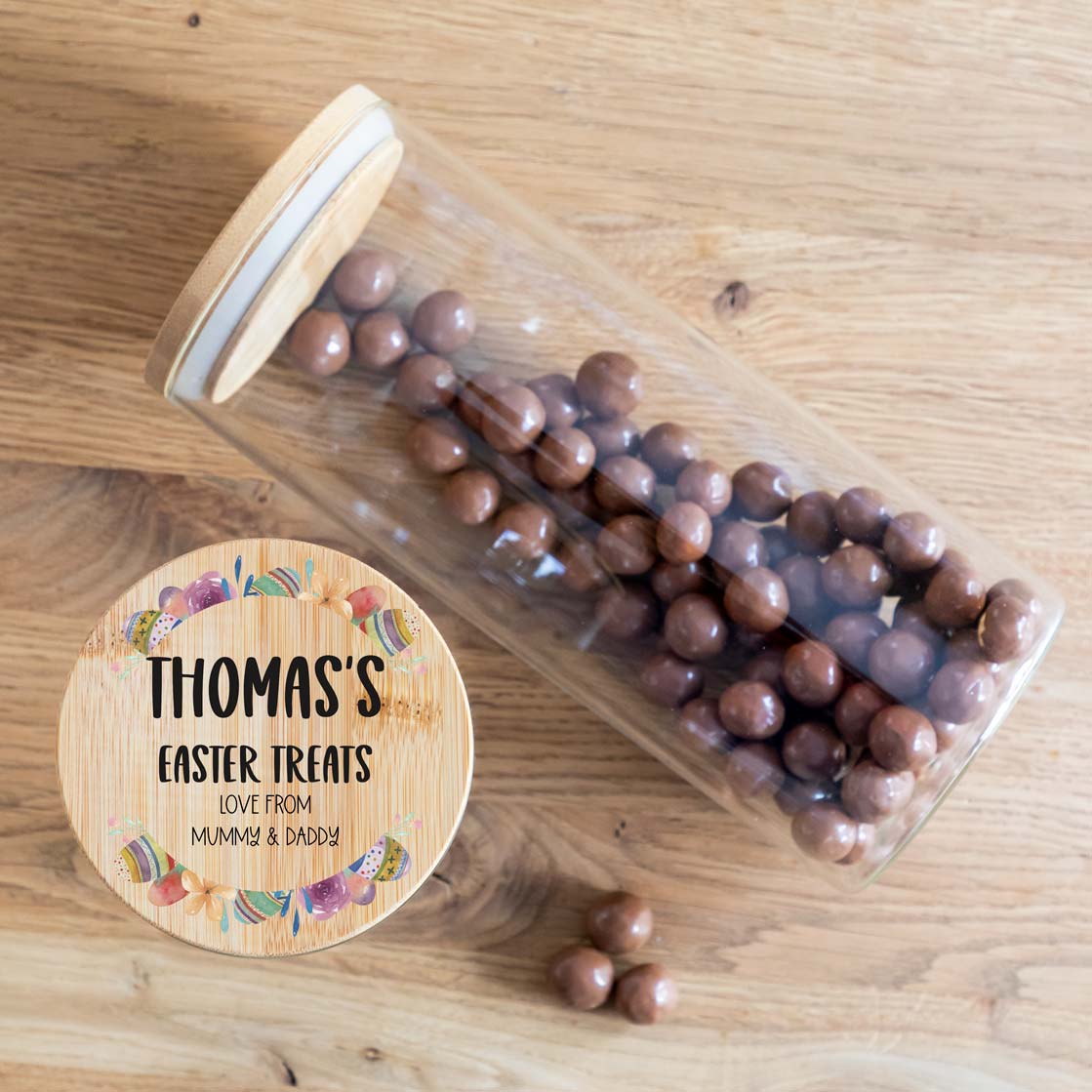 Personalised Easter Treats Jar Gift