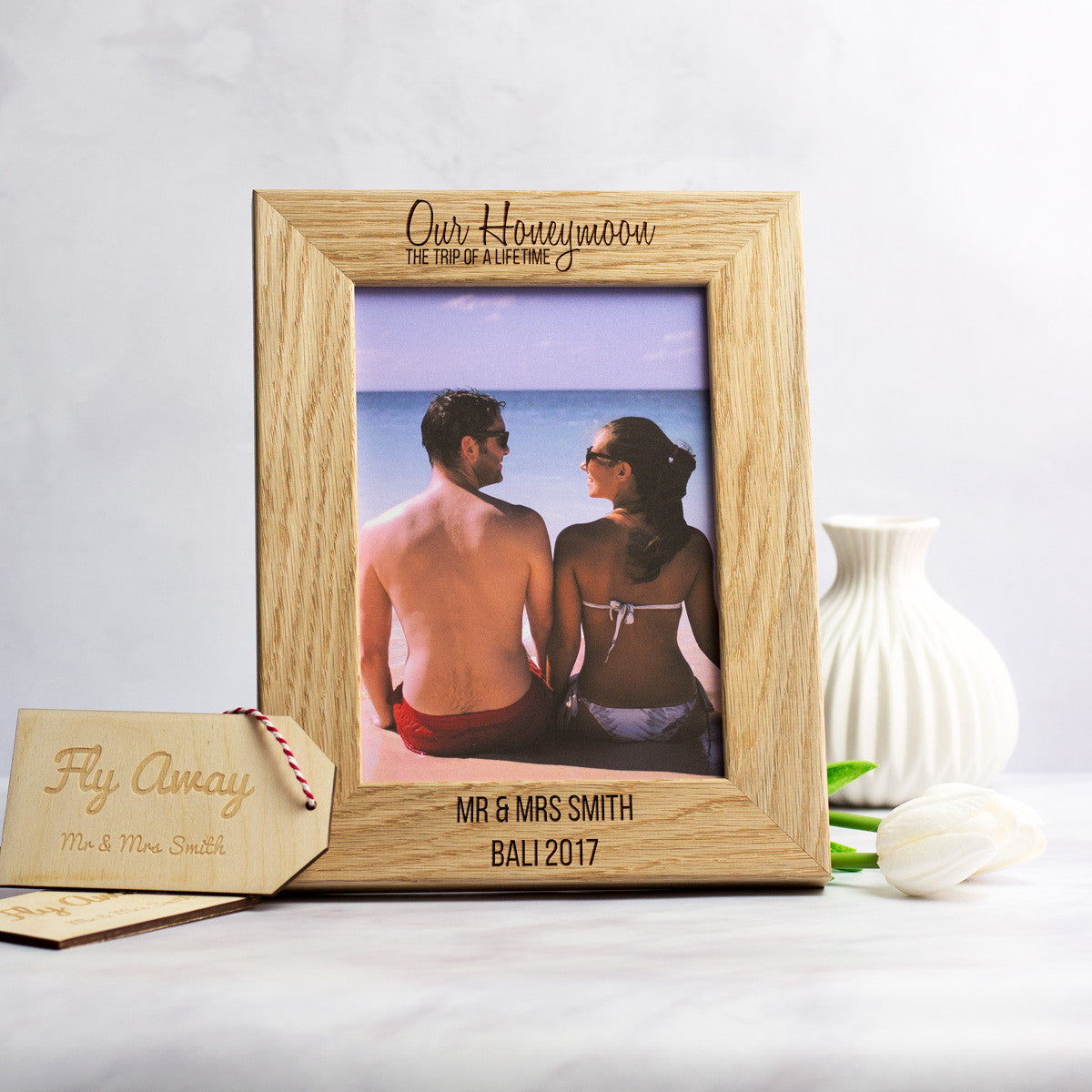 Personalised Honeymoon Photo Frame