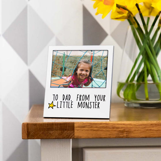 To Dad From Your Little Monster Photo Frame