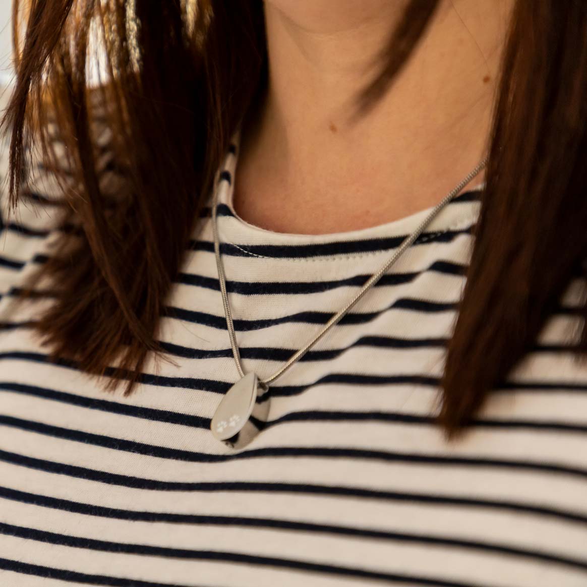 Pet Urn Teardrop Pendant Cremation Ashes Necklace