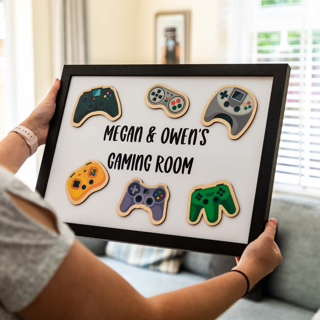 Personalised Gaming Controller Framed Print Gift