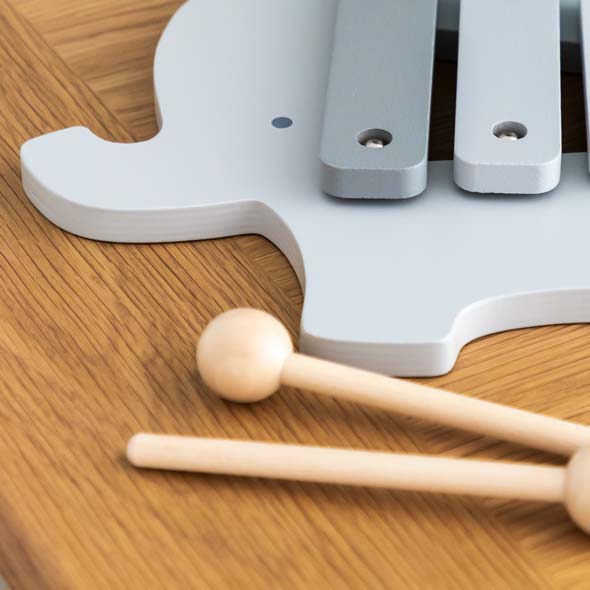 Personalised Elephant Xylophone For Christening Baptism Naming Day Gift