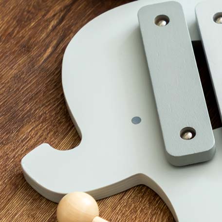 Personalised Elephant Xylophone For Christening Baptism Naming Day Gift