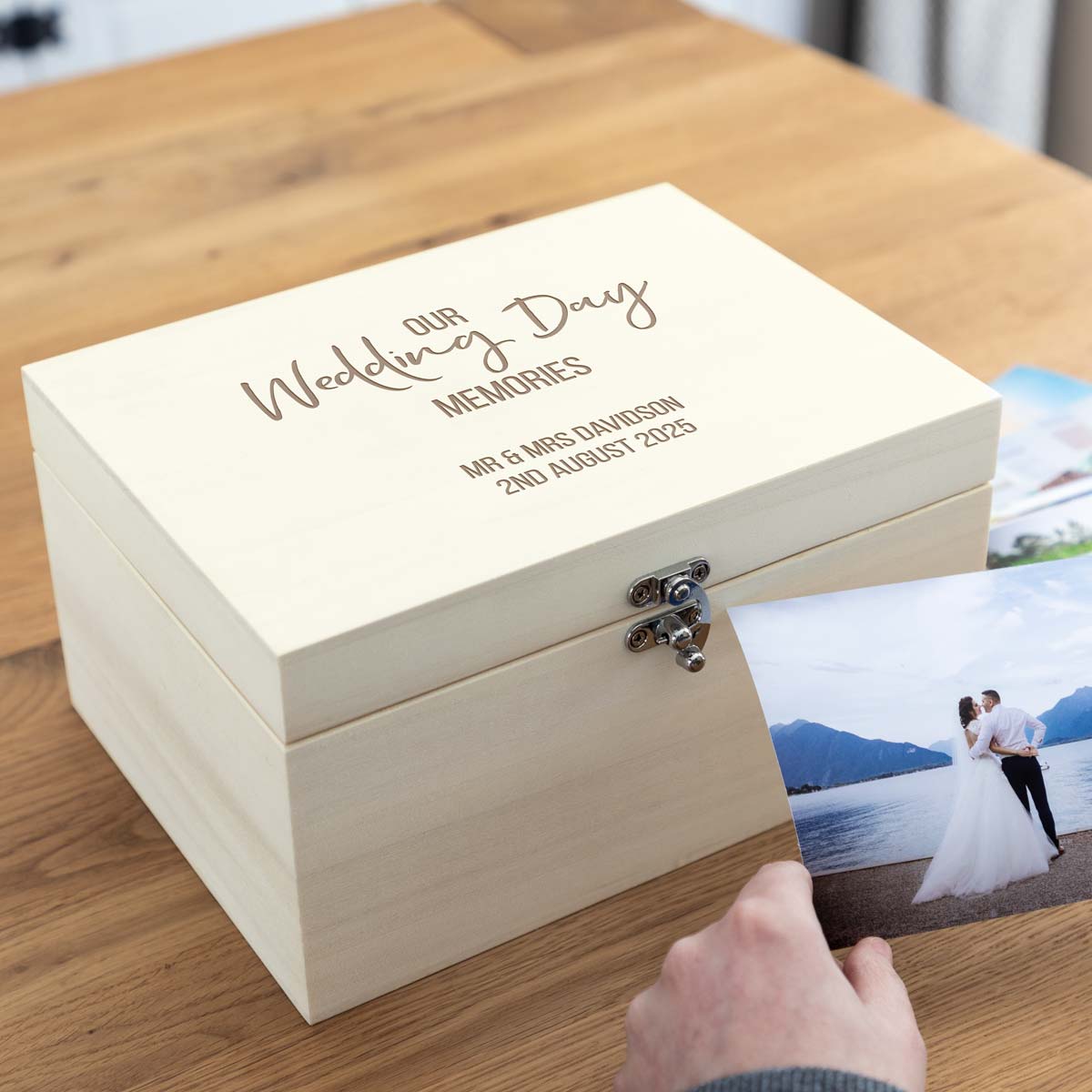 Personalised Our Wedding Day Memories Keepsake Box