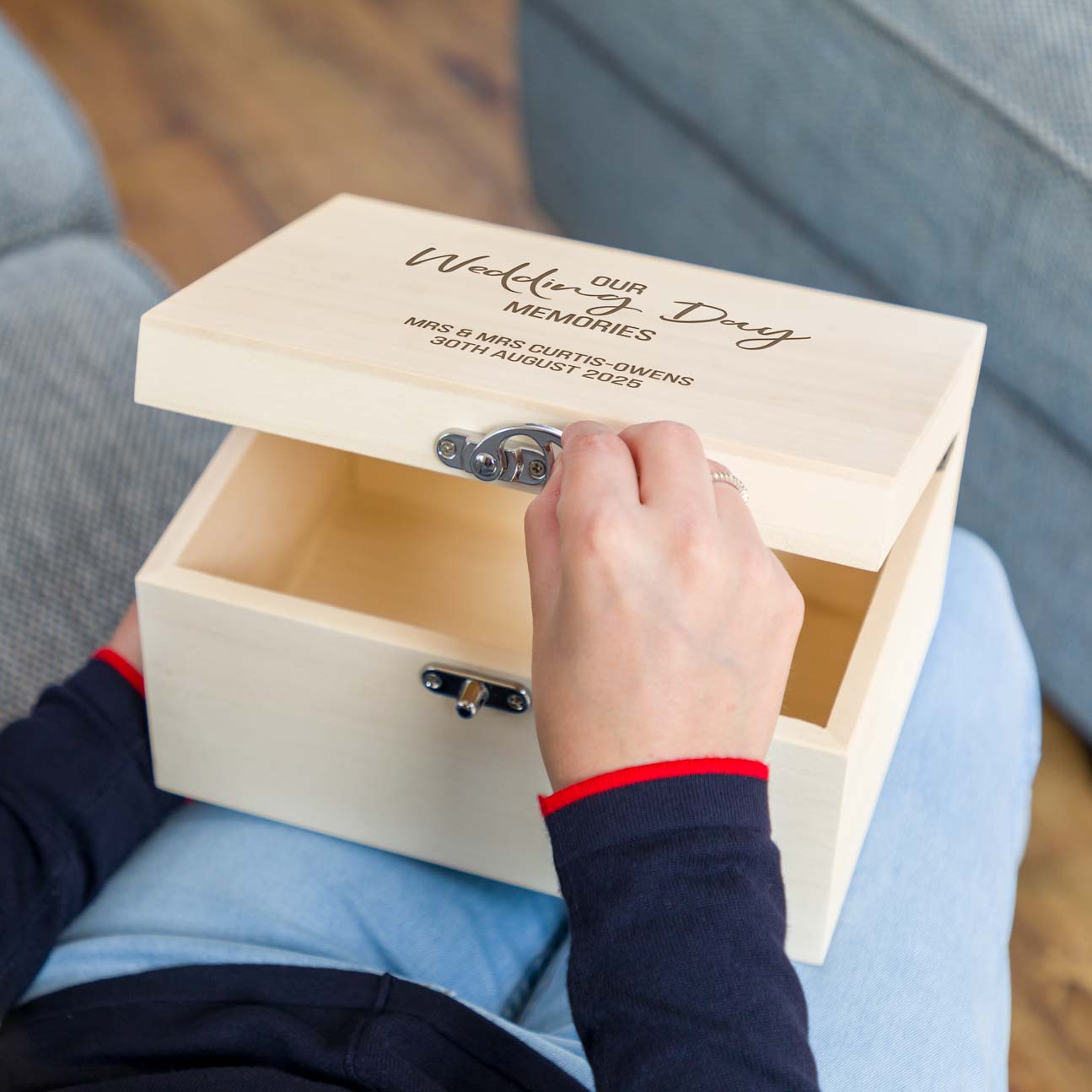 Personalised Our Wedding Day Memories Keepsake Box