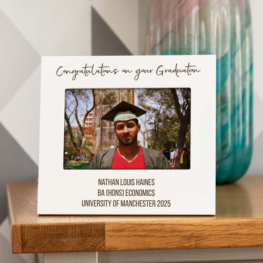 Personalised Graduation Pastel Photo Frame Gift For Graduate