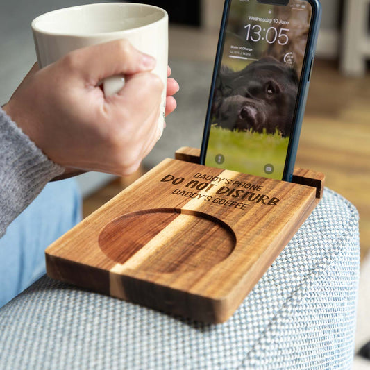 Personalised Sofa Coaster Phone Stand Do Not Disturb