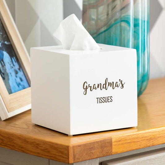 Personalised Tissue Box Holder