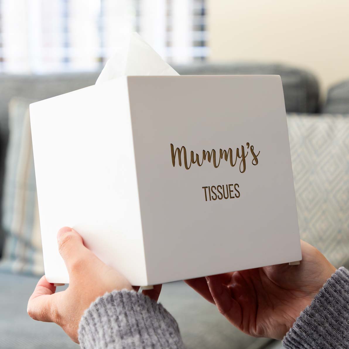 Personalised Tissue Box Holder