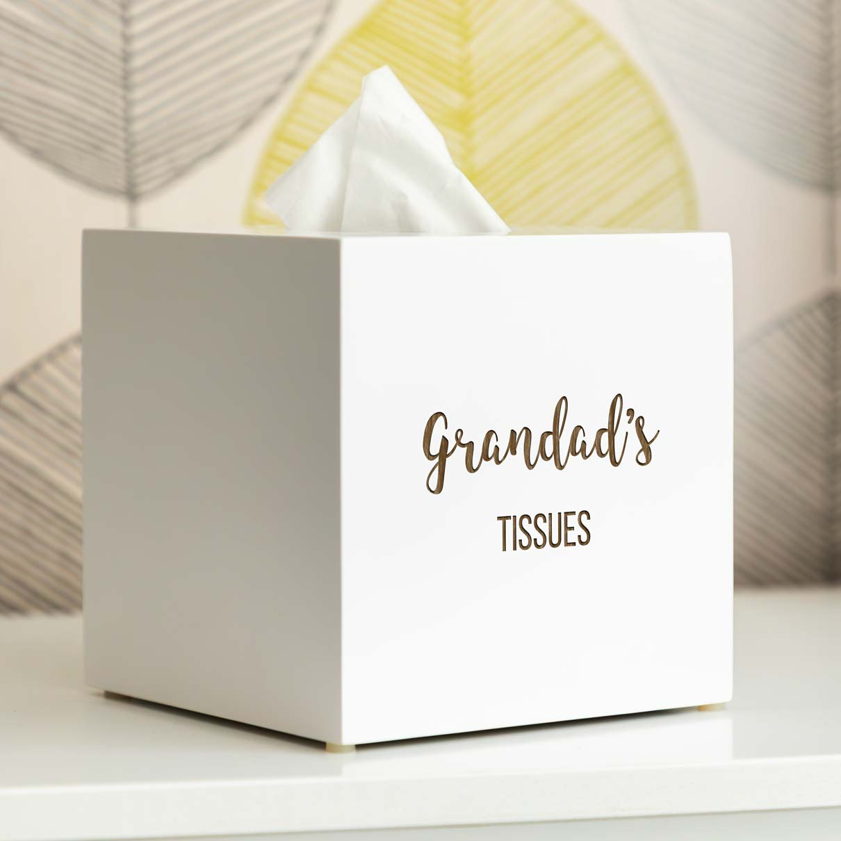 Personalised Tissue Box Holder