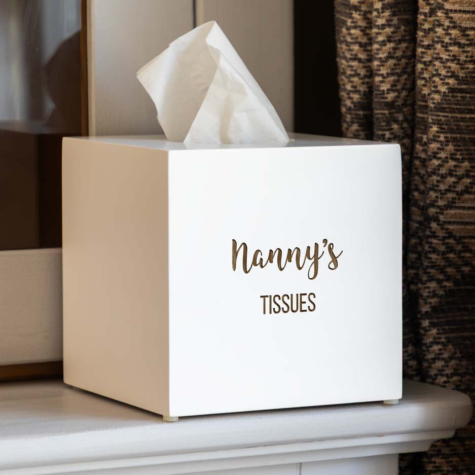 Personalised Tissue Box Holder