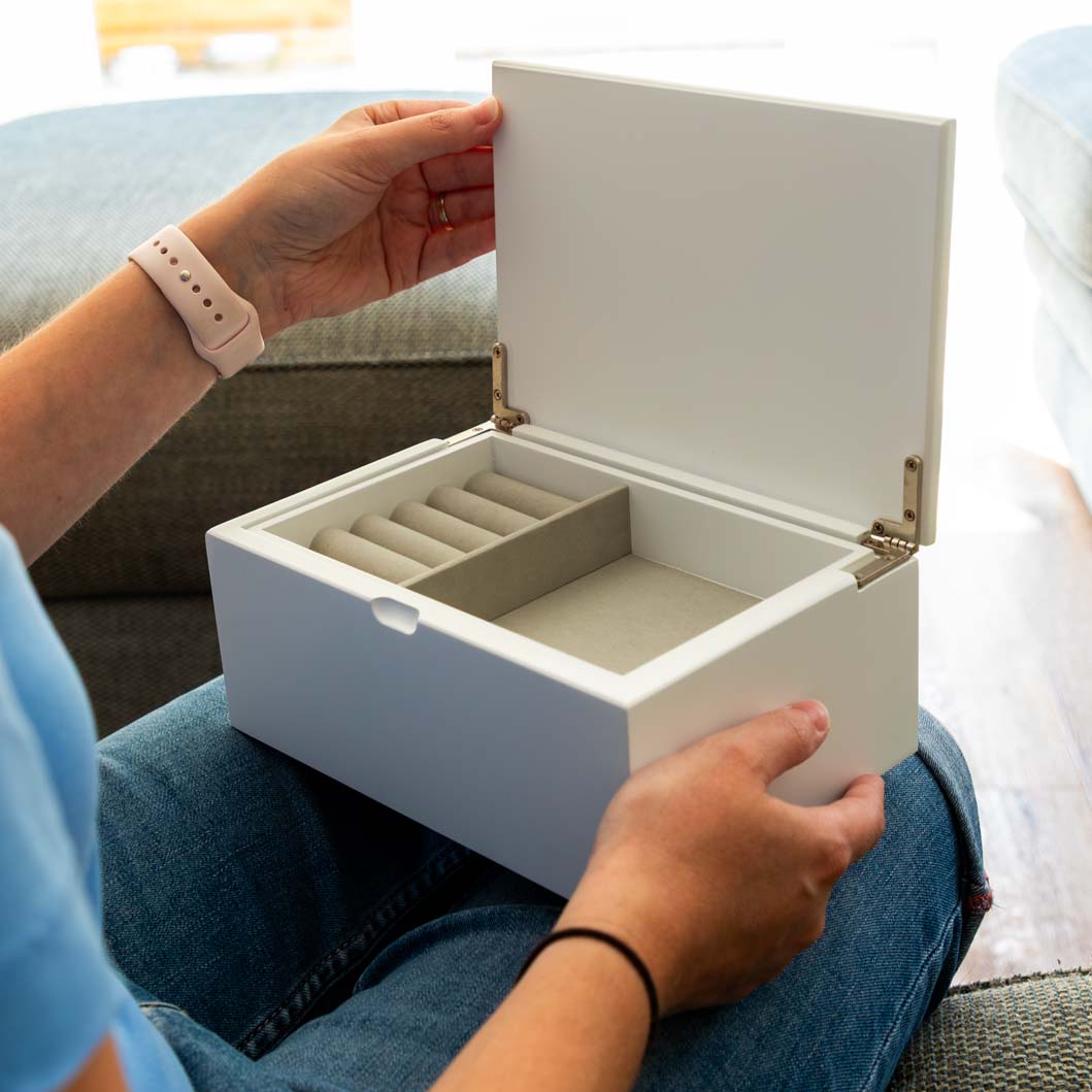Personalised Jewellery Box With Lift Out Tray