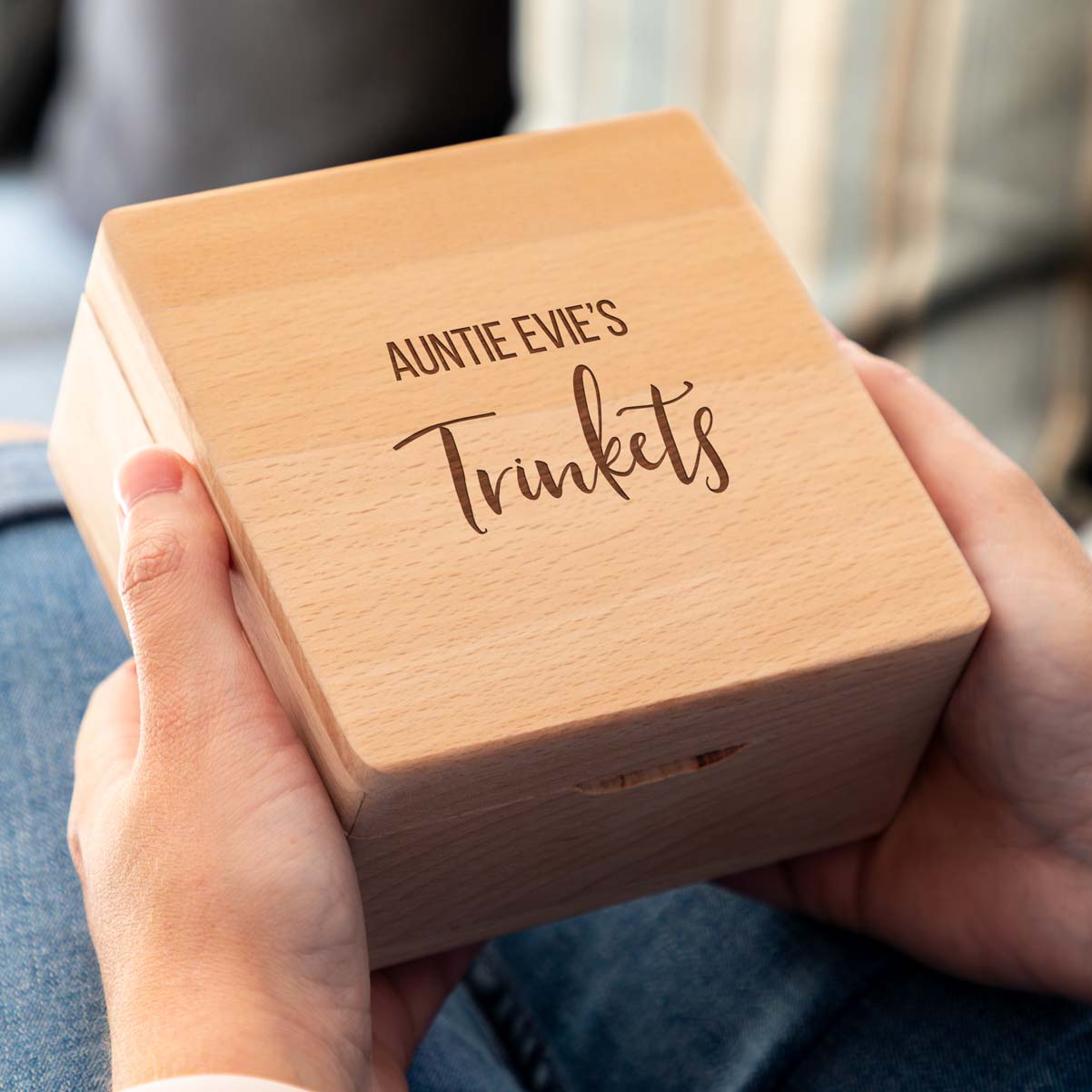 Personalised Small Trinket Jewellery Box Gift For Her