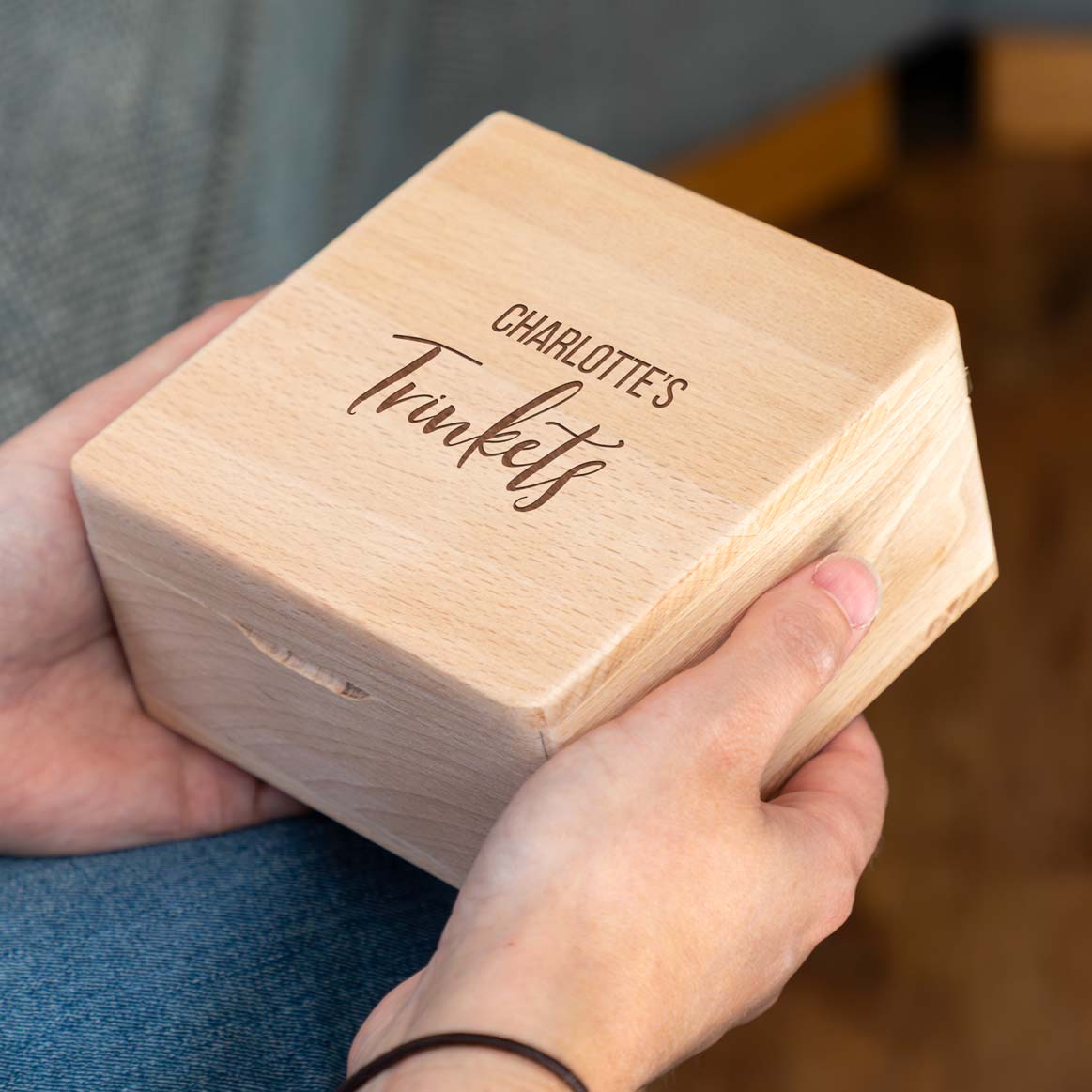 Personalised Small Trinket Jewellery Box Gift For Her