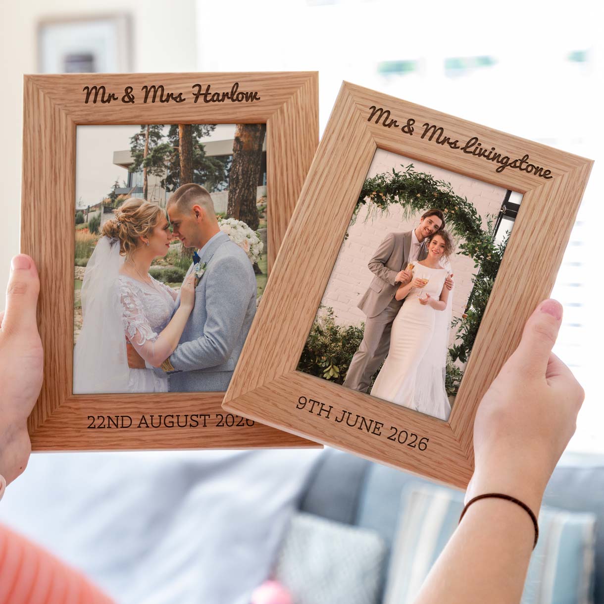 Personalised Wedding or Anniversary Photo Frame