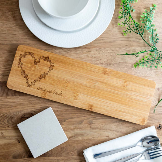 Personalised Bamboo Serving Board Wedding Gift