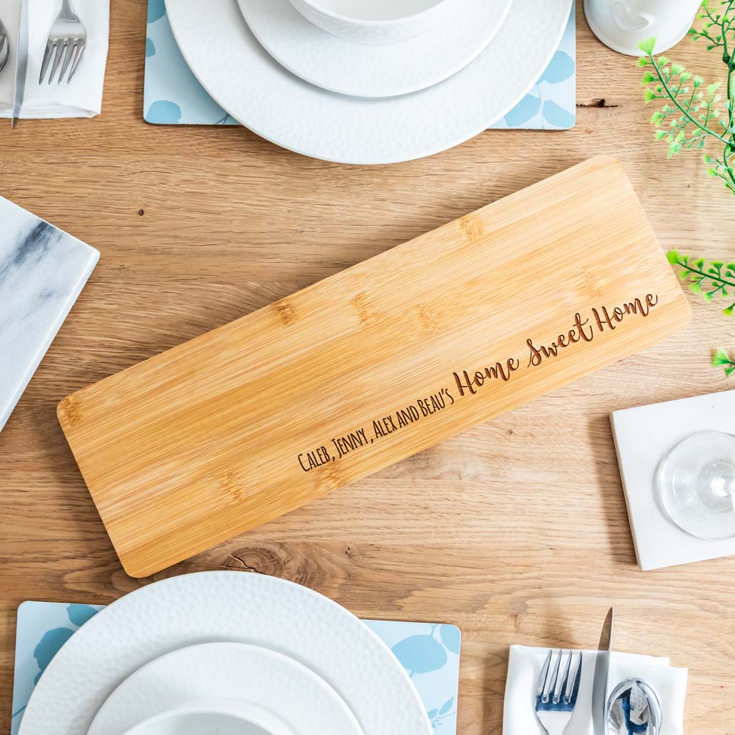 Personalised Home Sweet Home Serving Board Gift