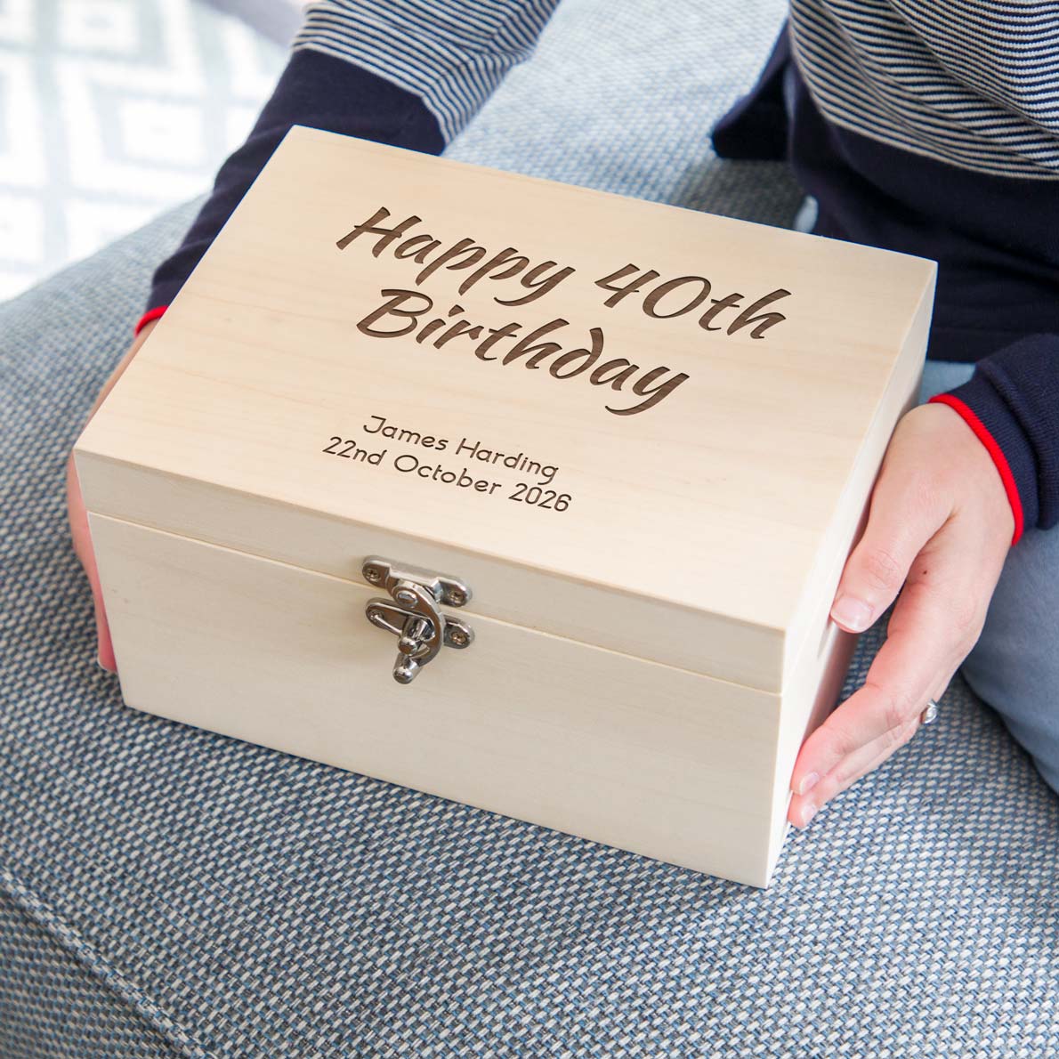 Personalised Happy Birthday Keepsake Box