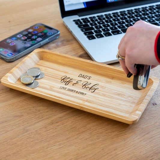 Personalised Bits and Bobs Bamboo Tray