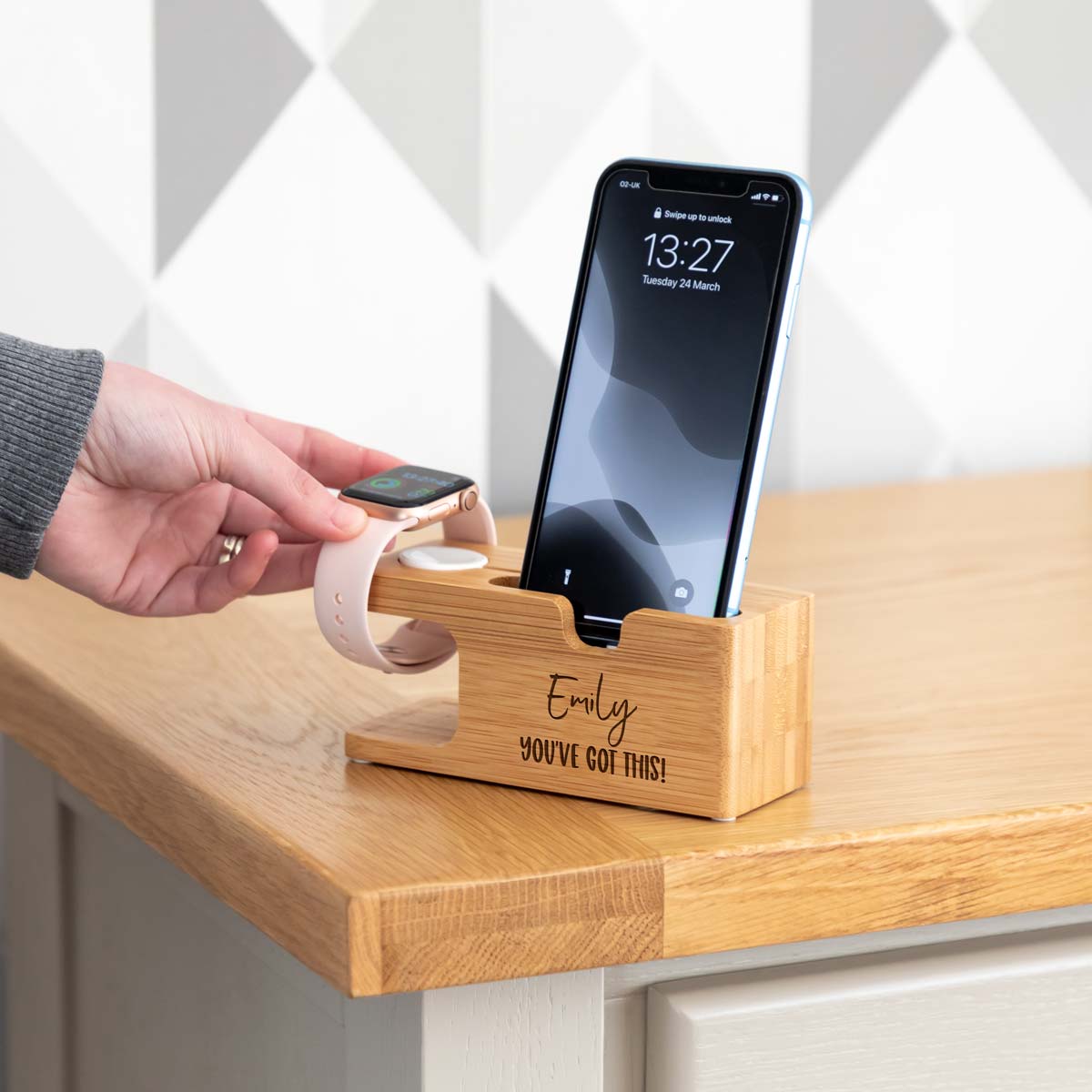 Personalised Apple Charging Station You've Got This