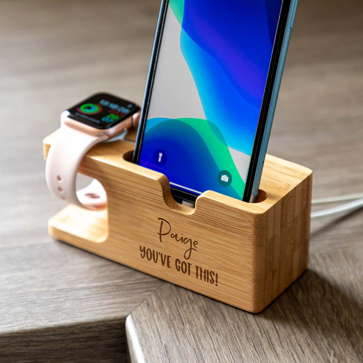 Personalised Apple Charging Station You've Got This