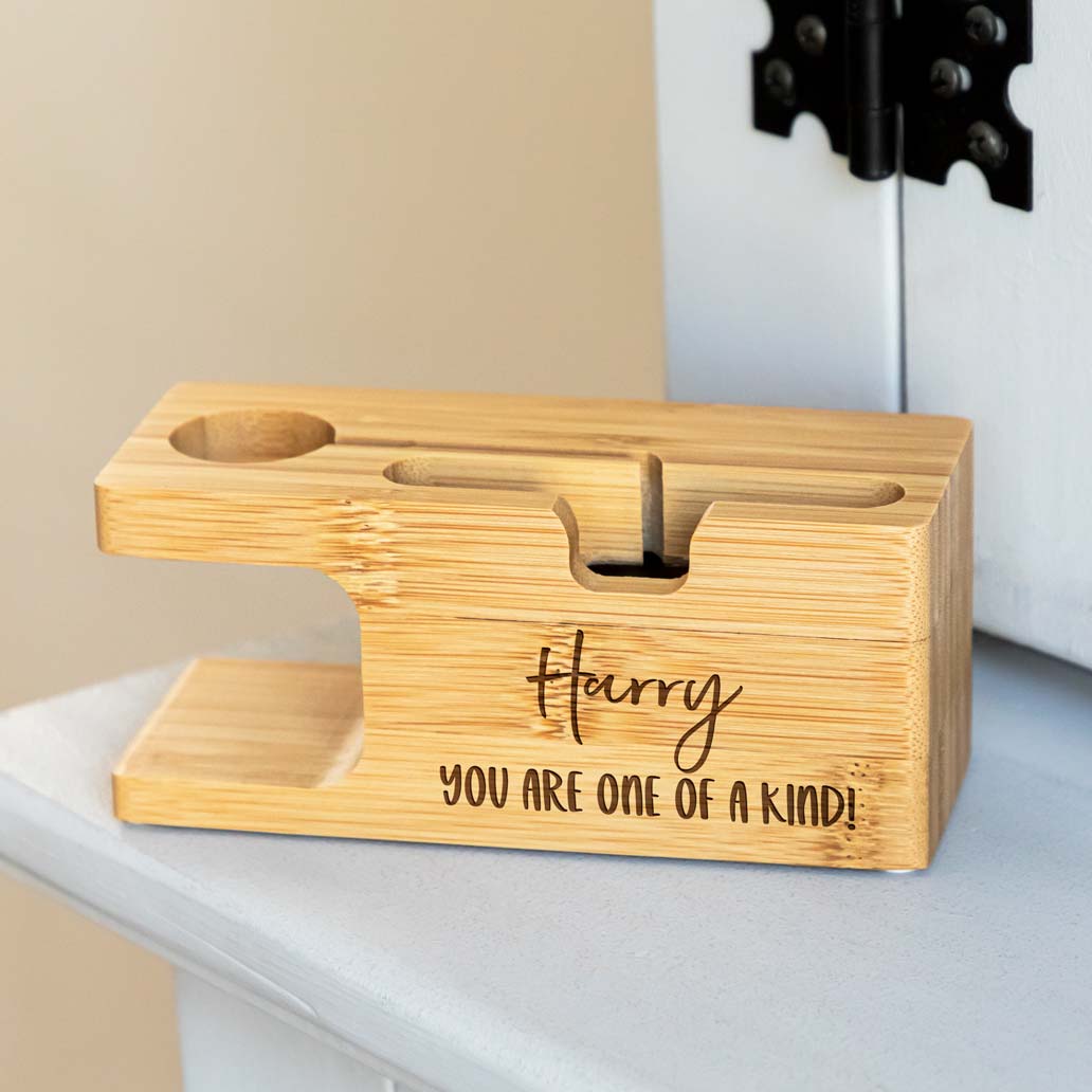 Personalised You Are One Of A Kind Apple Charging Station