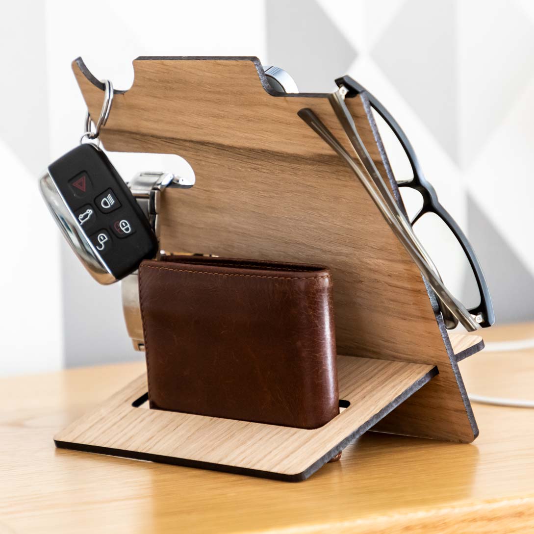 Personalised Multi Accessory Charging Station Stand