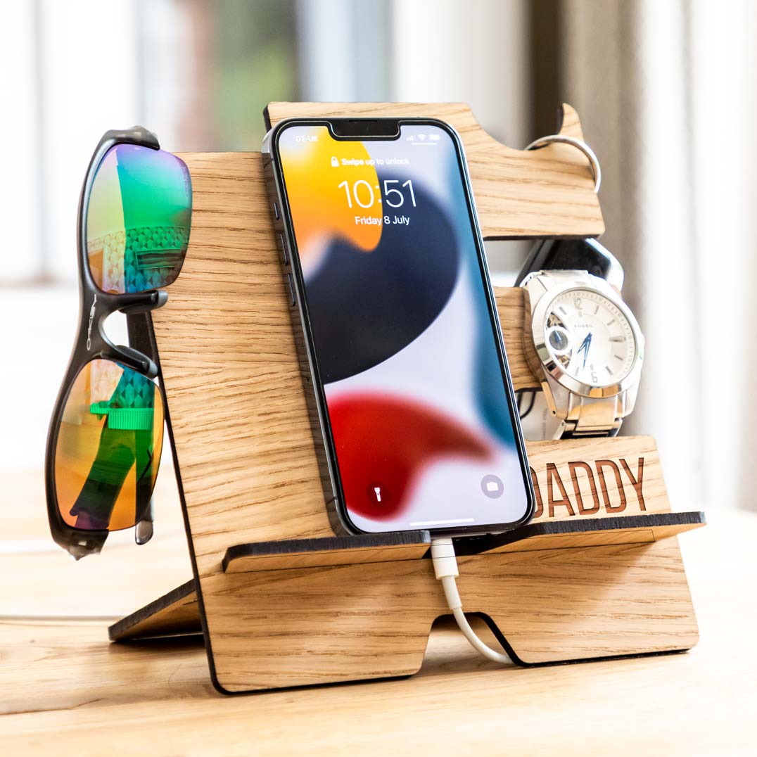 Personalised Multi Accessory Smartphone Charging Stand