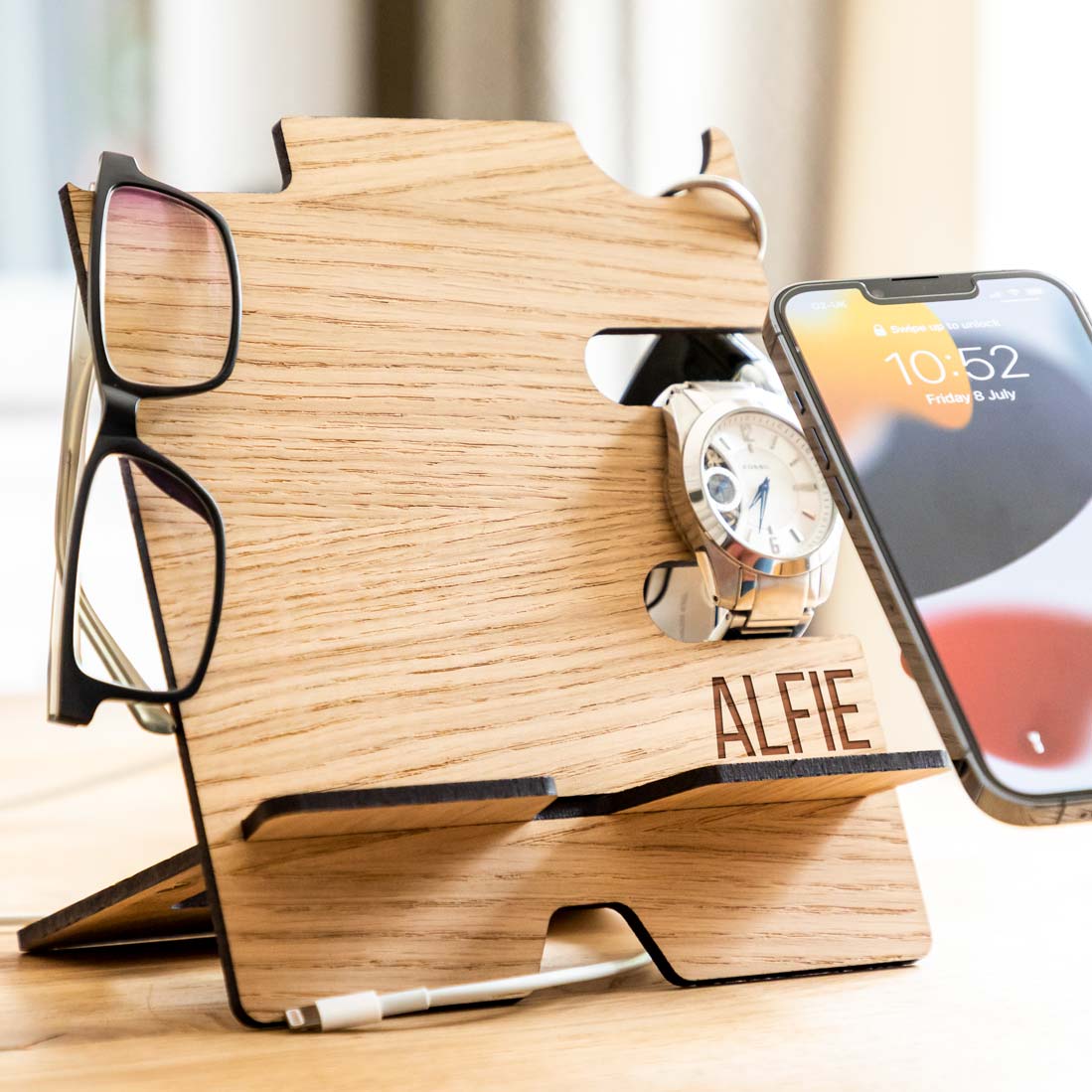 Personalised Multi Accessory Smartphone Charging Stand