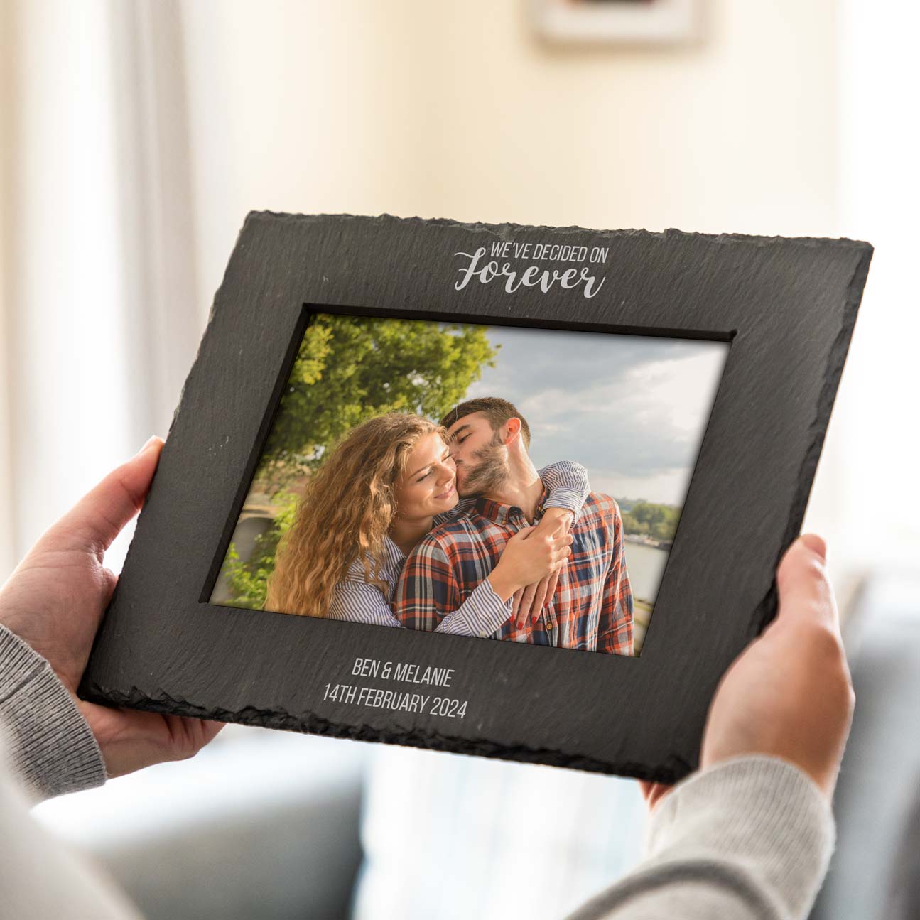 Personalised We've Decided on Forever Engagement Photo Frame