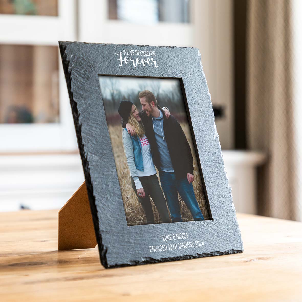 Personalised We've Decided on Forever Engagement Photo Frame