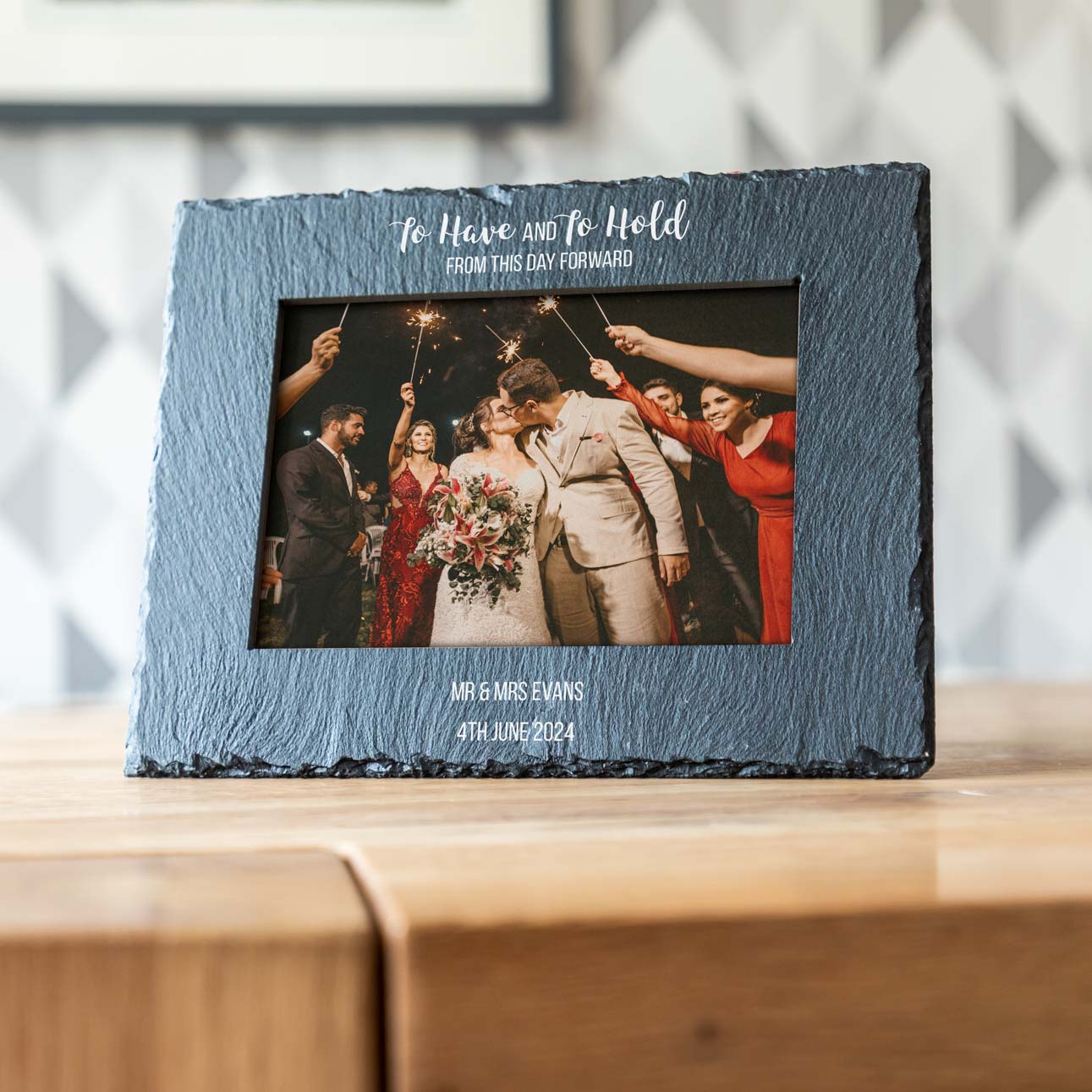 Personalised To Have and To Hold Wedding Photo Frame