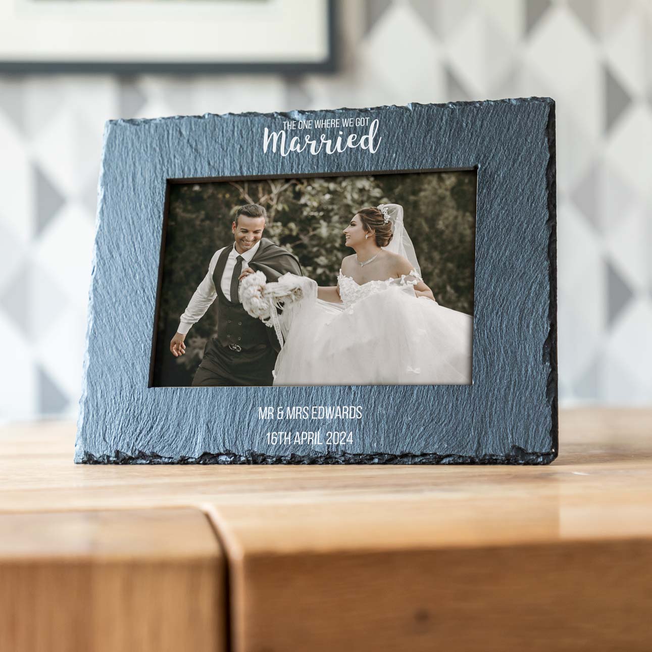 Personalised The One Where We Got Married Wedding Photo Frame