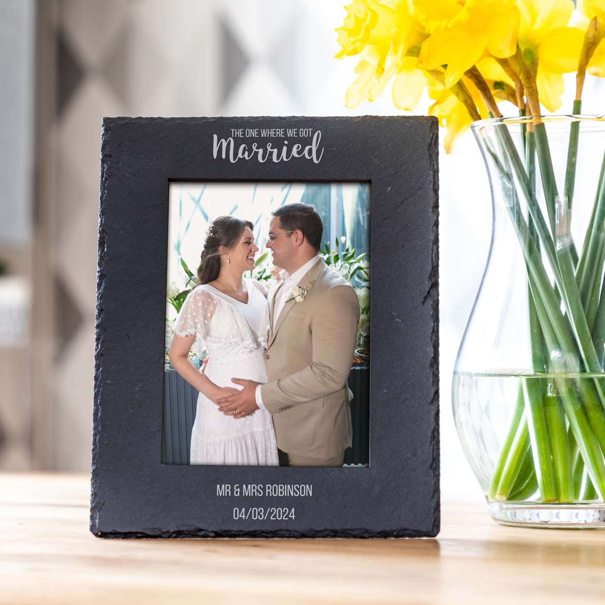 Personalised The One Where We Got Married Wedding Photo Frame