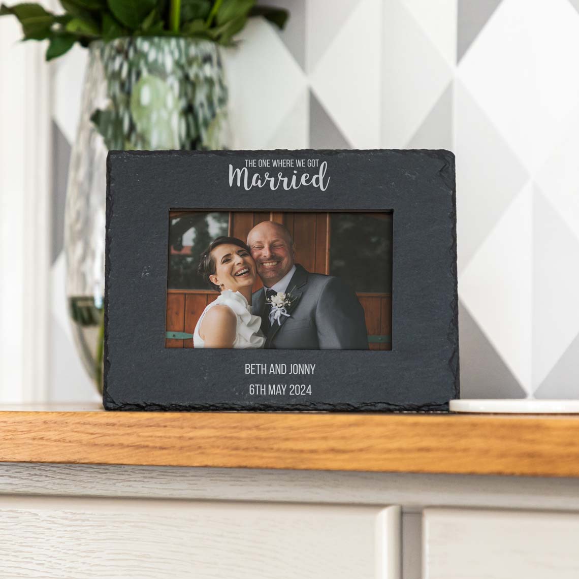 Personalised The One Where We Got Married Wedding Photo Frame