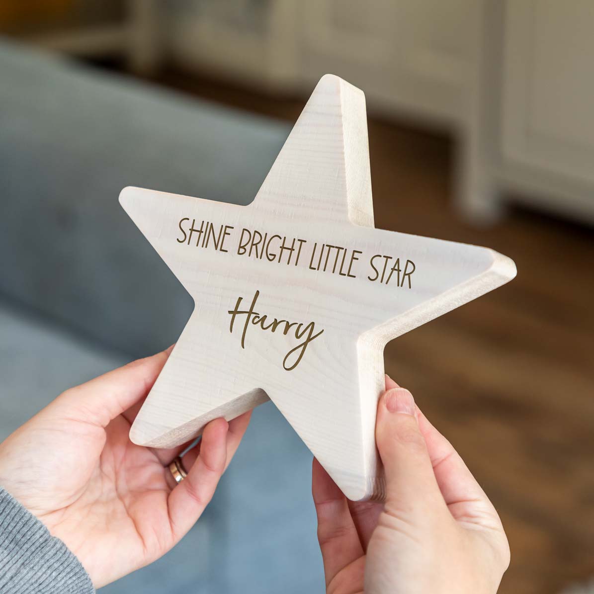 Personalised Shine Bright Little Star New Baby Gift