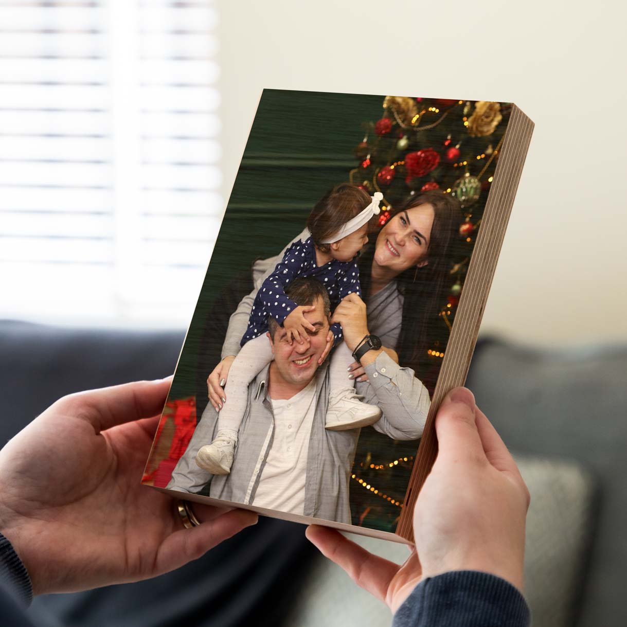 Personalised Wood Photo Block