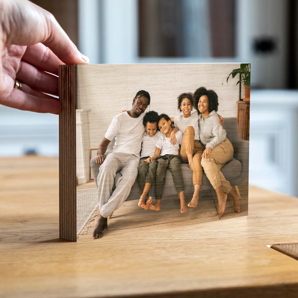 Personalised Wood Photo Block
